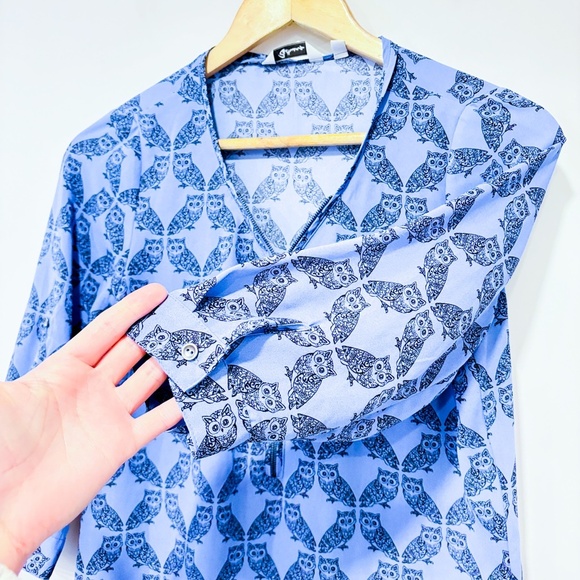 REITMANS Blue blouse with owls - Picture 8 of 8